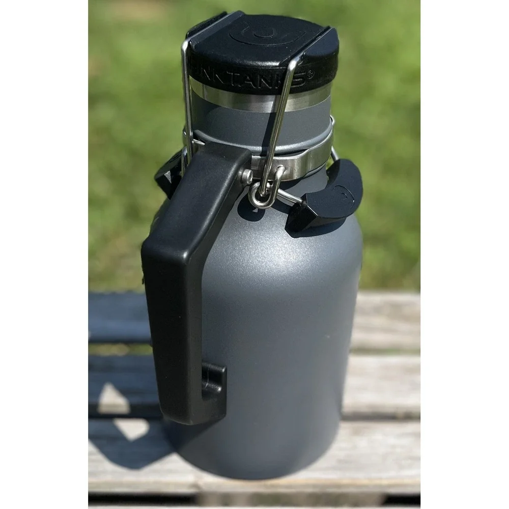 DrinkTanks Growler 64oz Vacuum Insulated Stainless Steel Large Handle Outdoor Fl